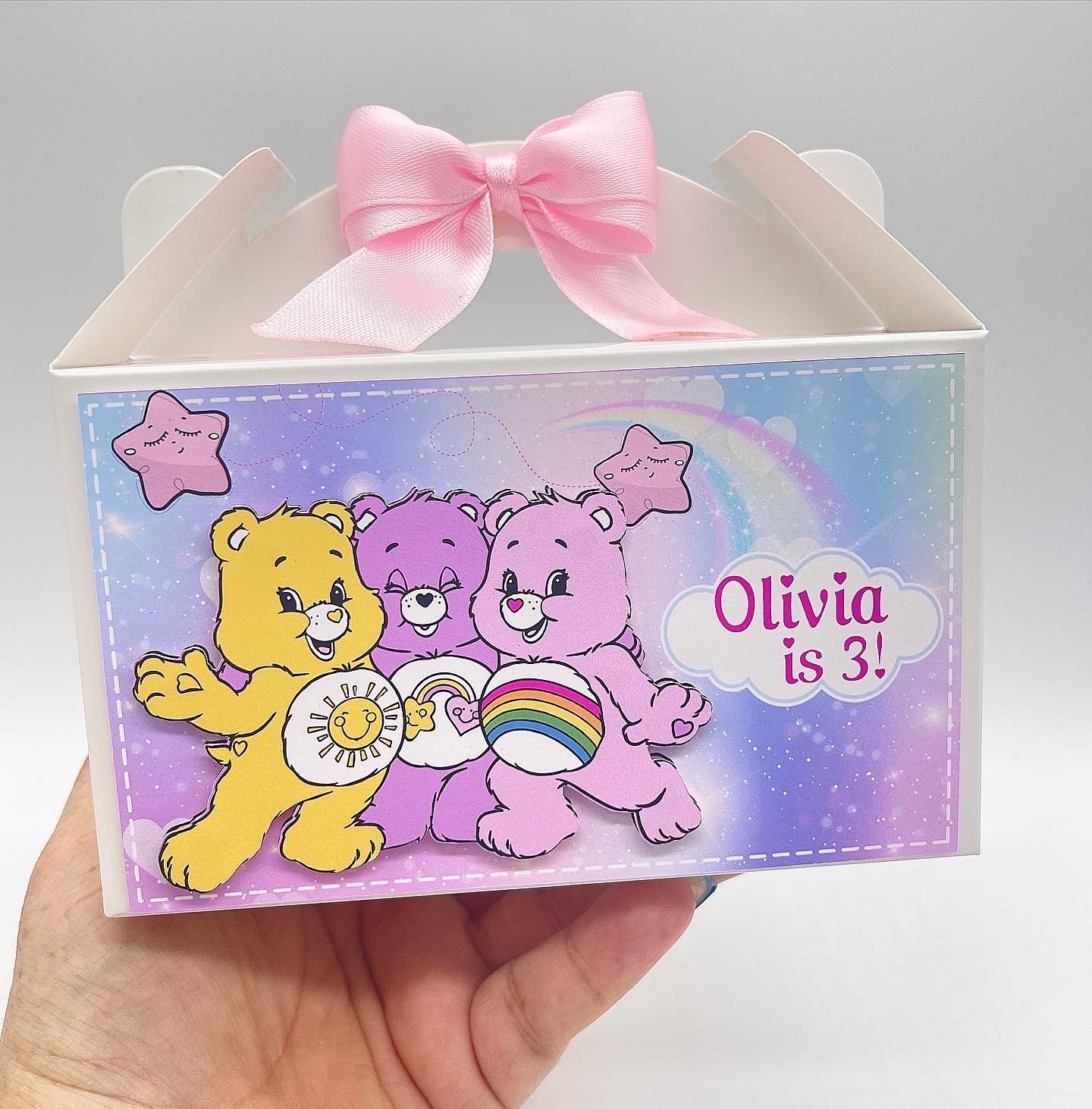 Care Bears Glabe Box - Favor box - Care Bears Goodie Bag