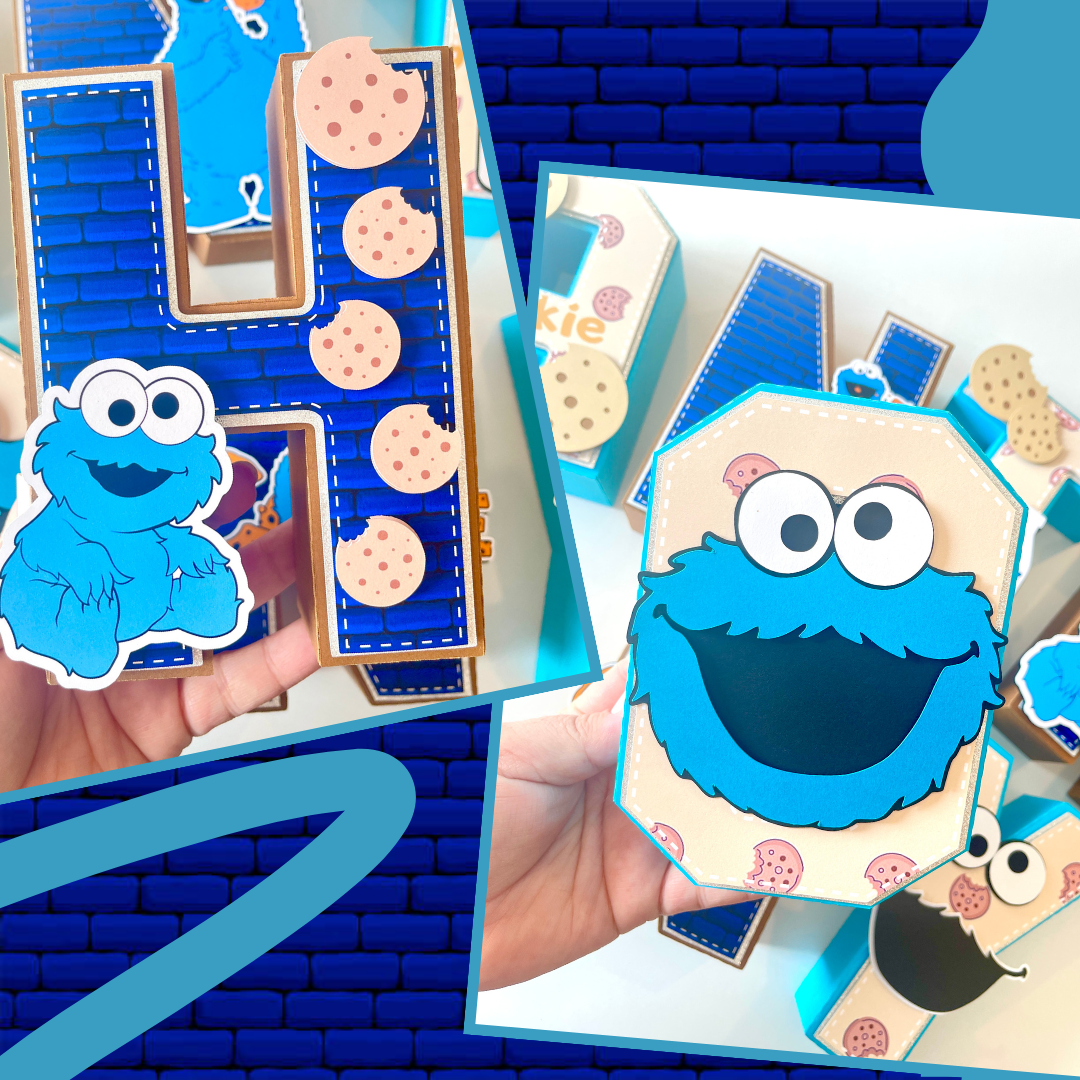 Cookie Monster 3D Letters