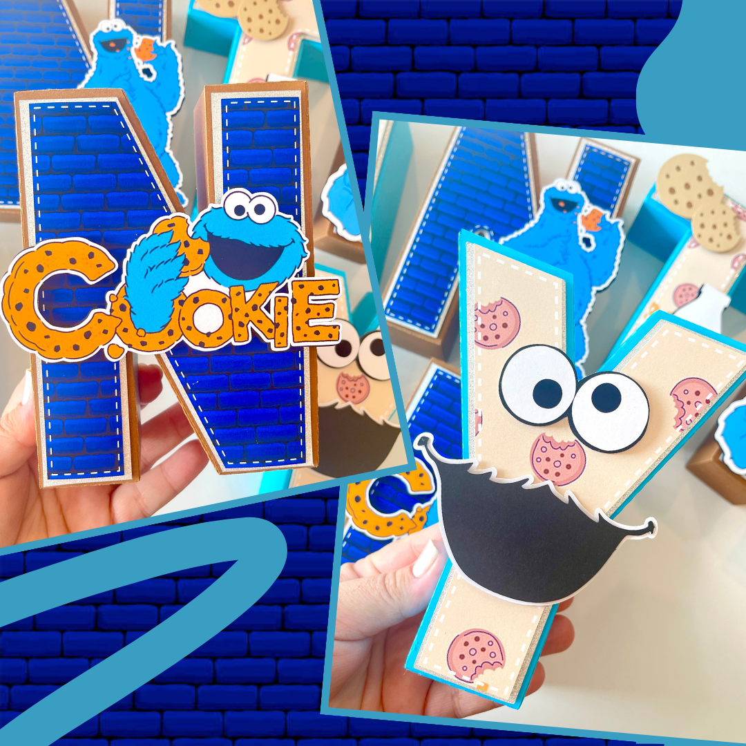 Cookie Monster 3D Letters