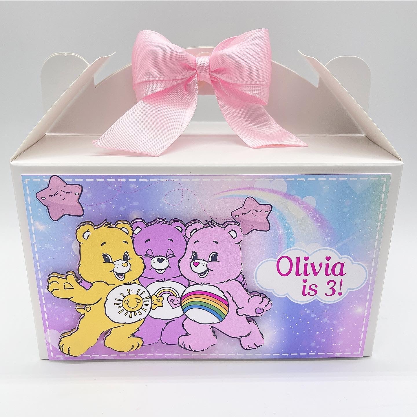 Care Bears Glabe Box - Favor box - Care Bears Goodie Bag