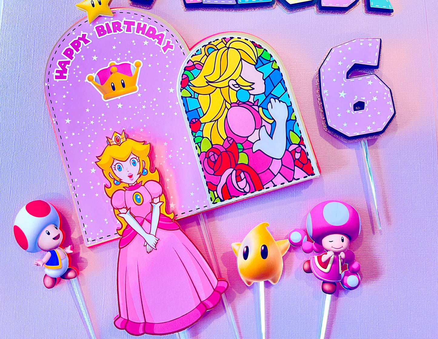 Princess Peach Cake Topper