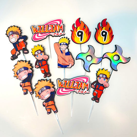 Naruto Cupcake Toppers - SET OF 12