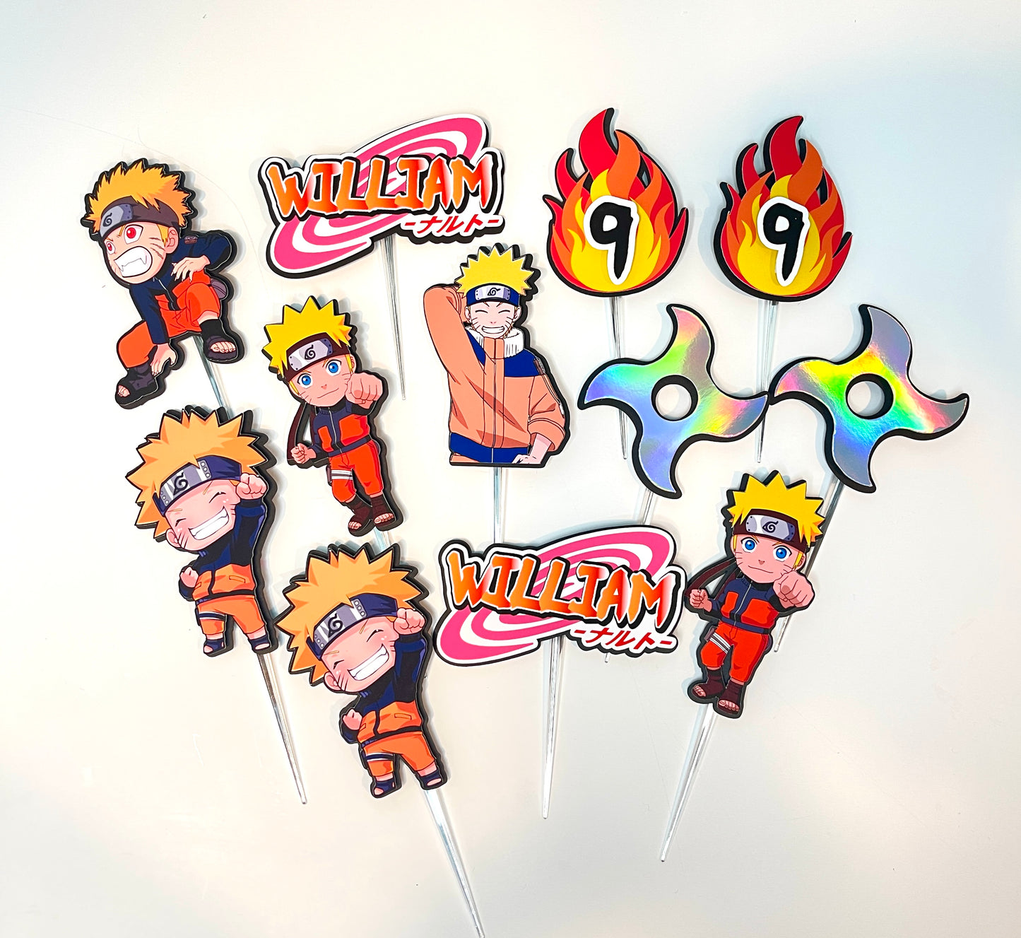 Naruto Cupcake Toppers - SET OF 12