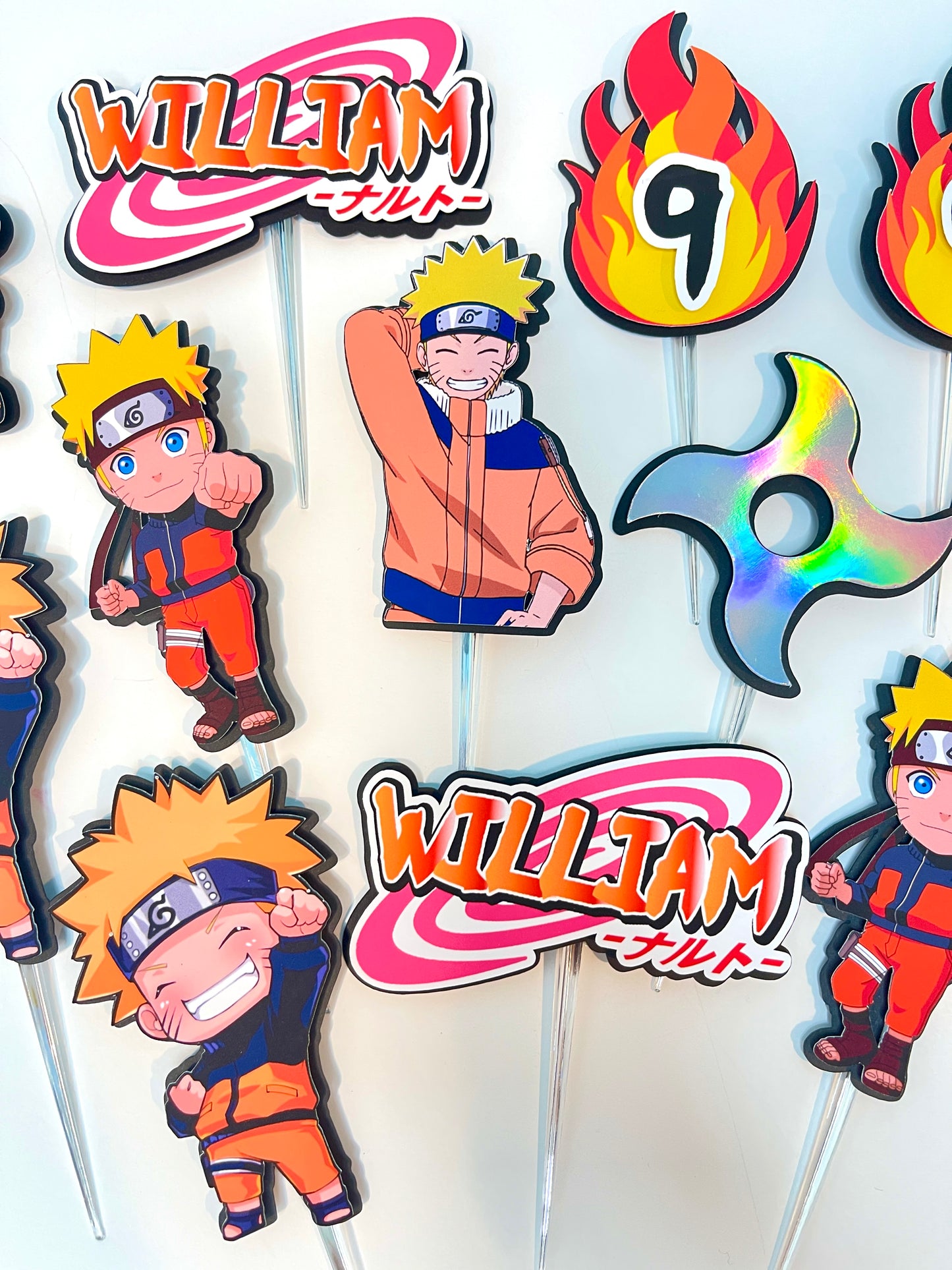 Naruto Cupcake Toppers - SET OF 12