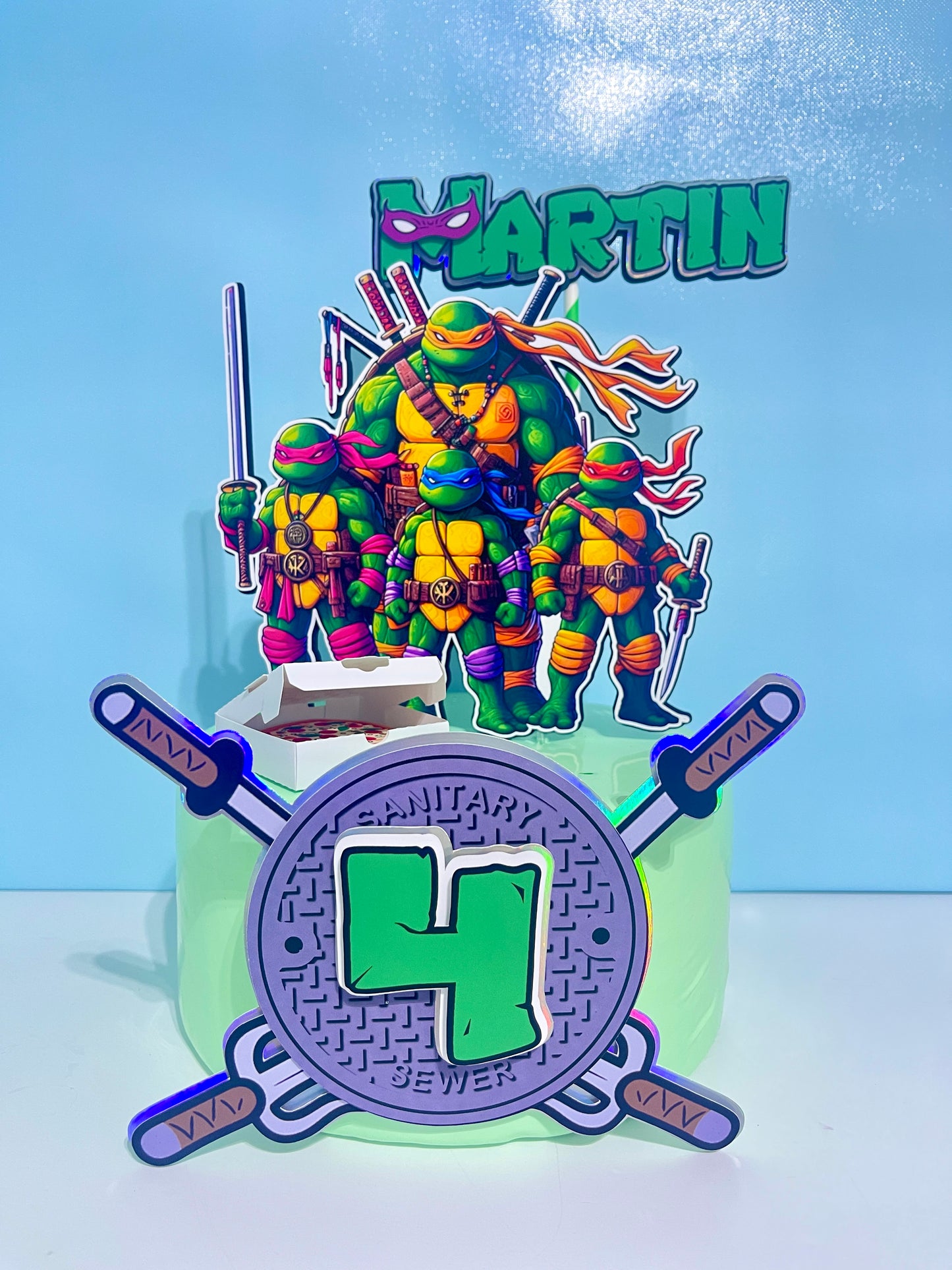 Turtle Ninja Cake Topper