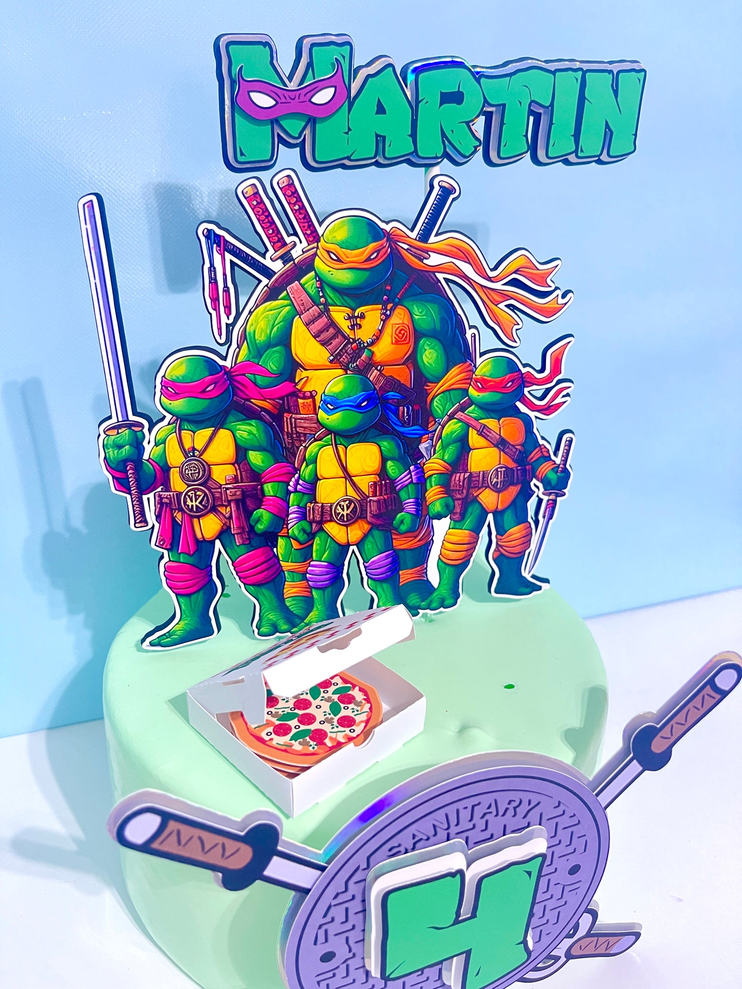 Turtle Ninja Cake Topper