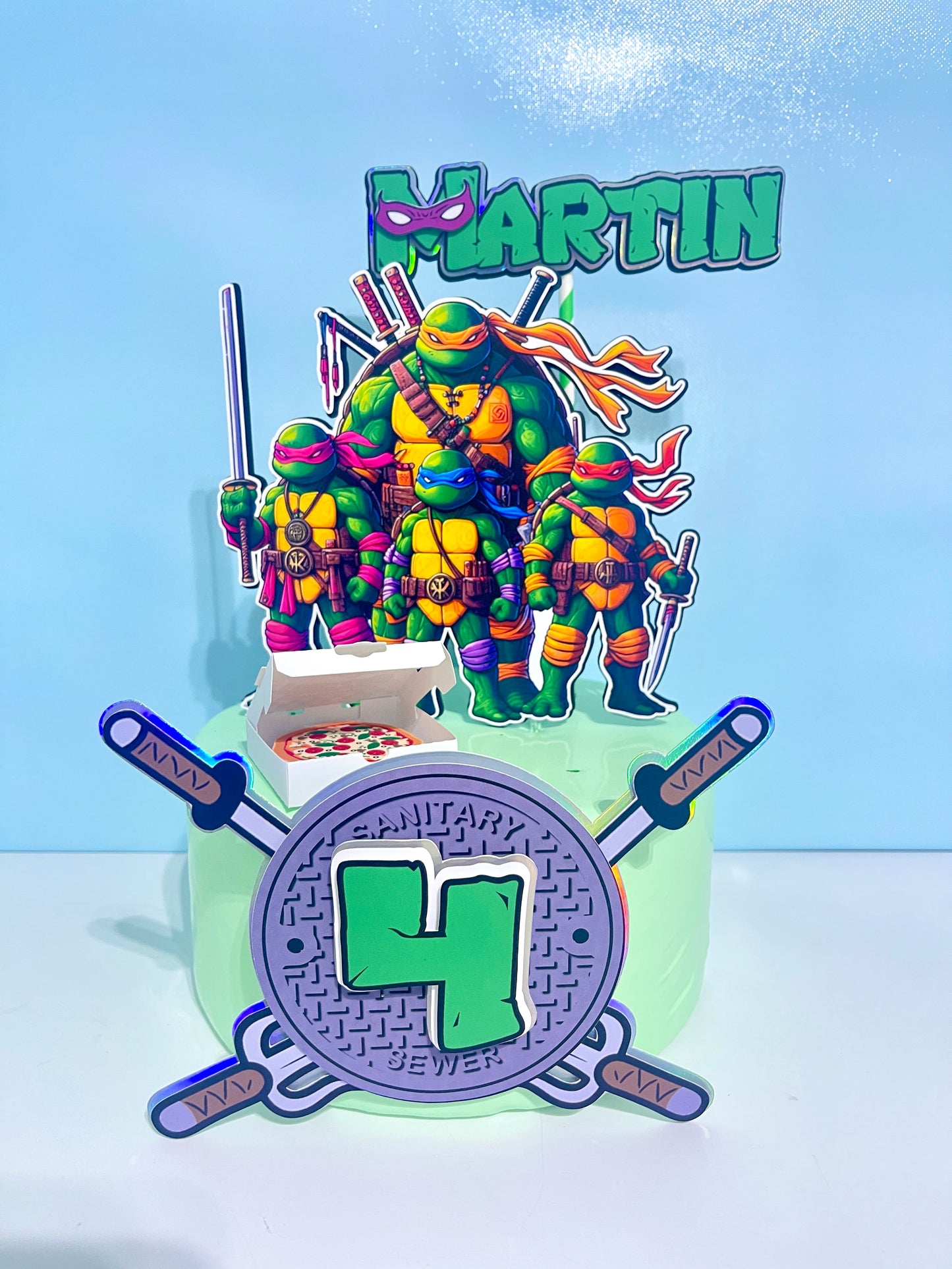 Turtle Ninja Cake Topper