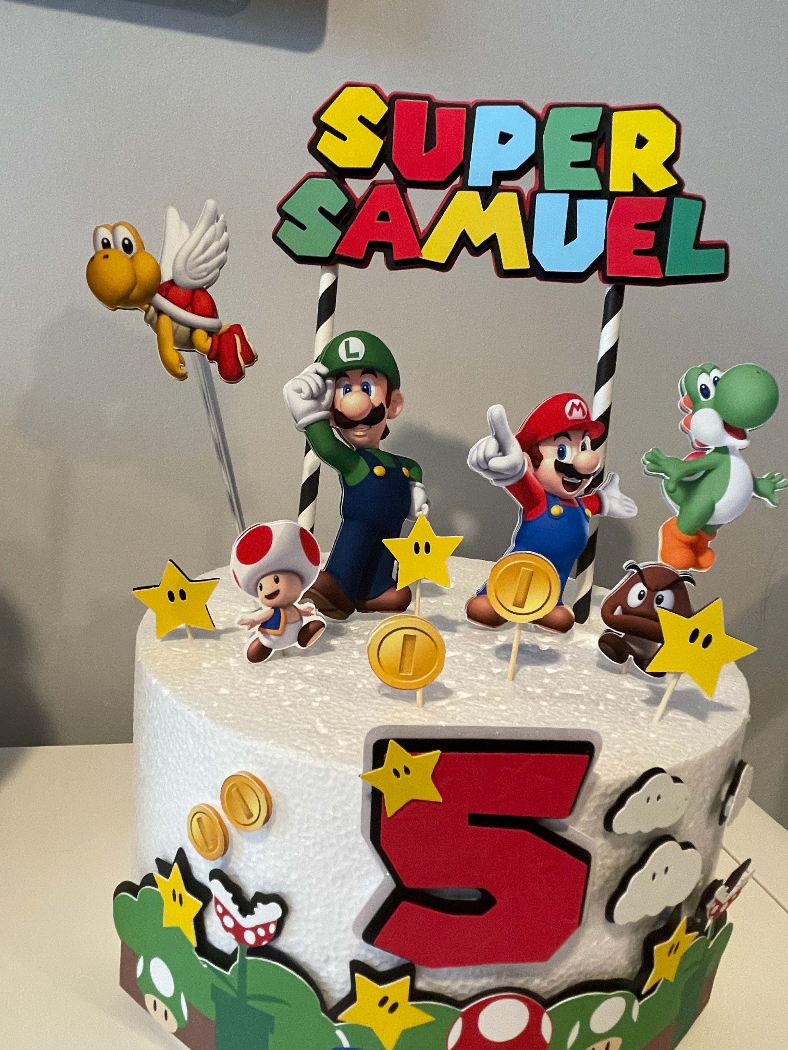 Super Mario Brothers Birthday Cake - YouTube