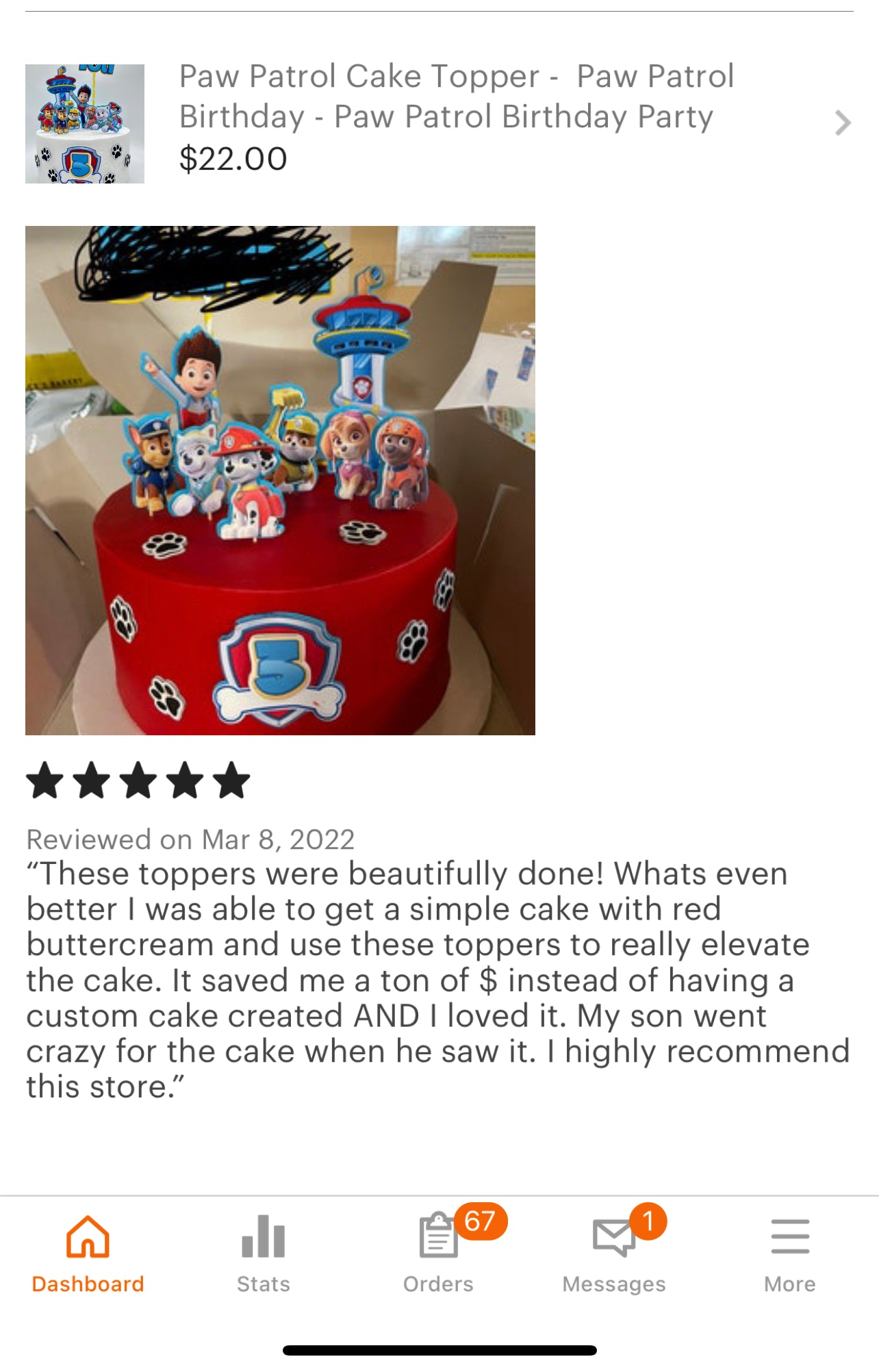 Paw Patrol Cake Topper