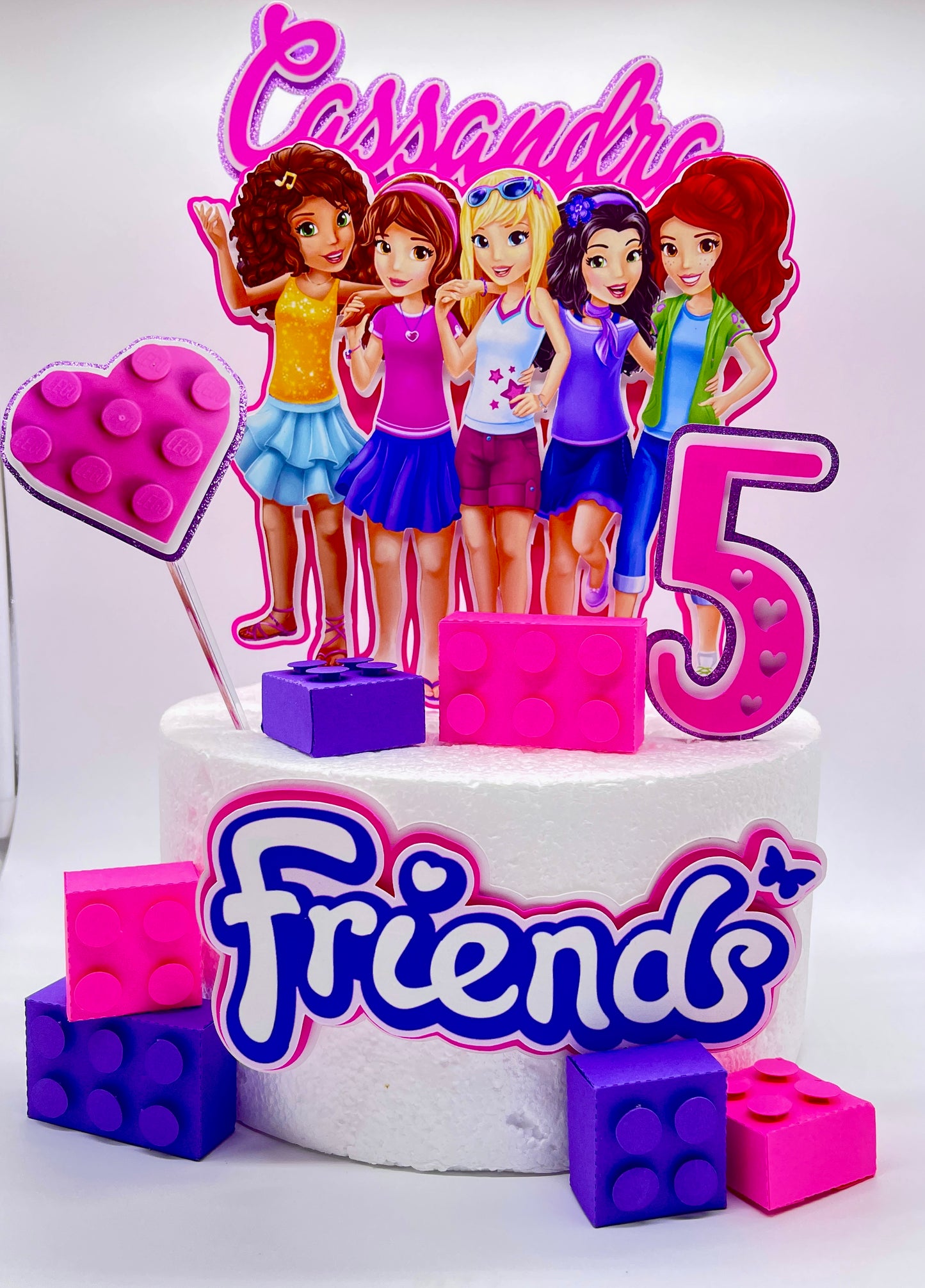 Lego Friends Cake Topper