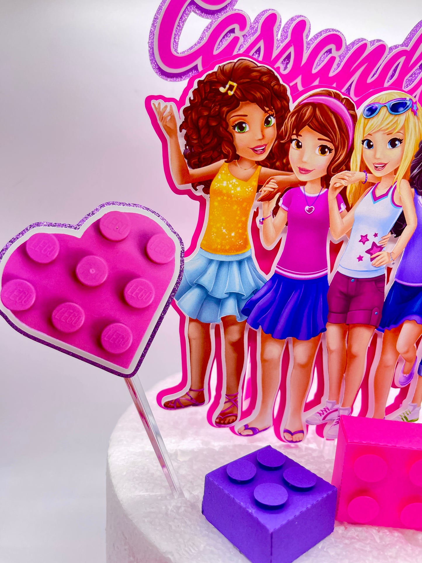 Lego Friends Cake Topper