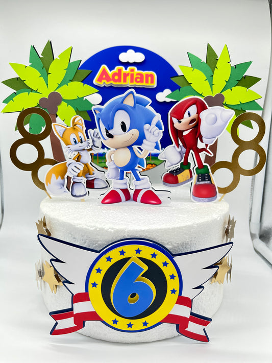 Sonic Cake Topper