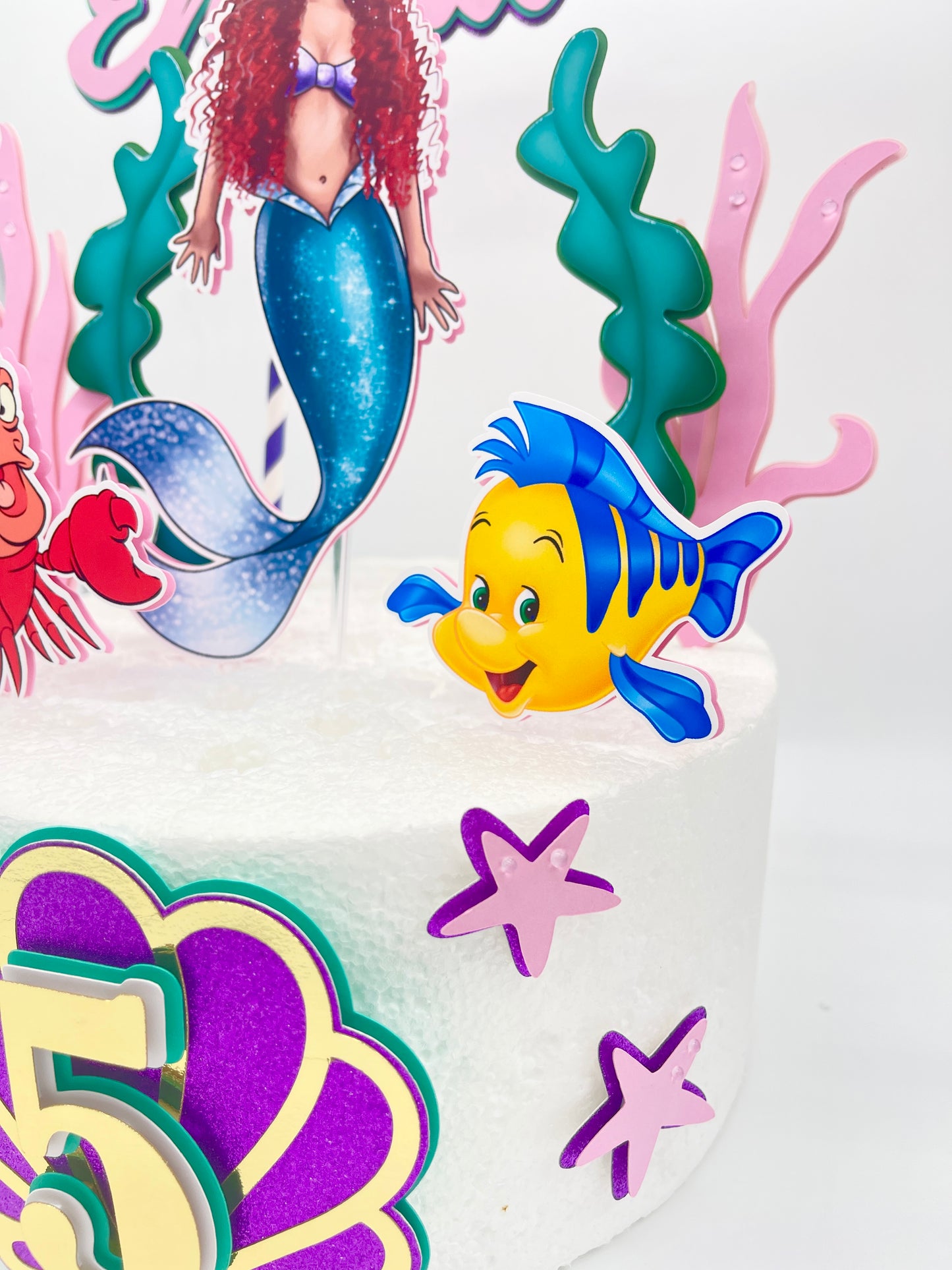 The Little Mermaid Cake Topper