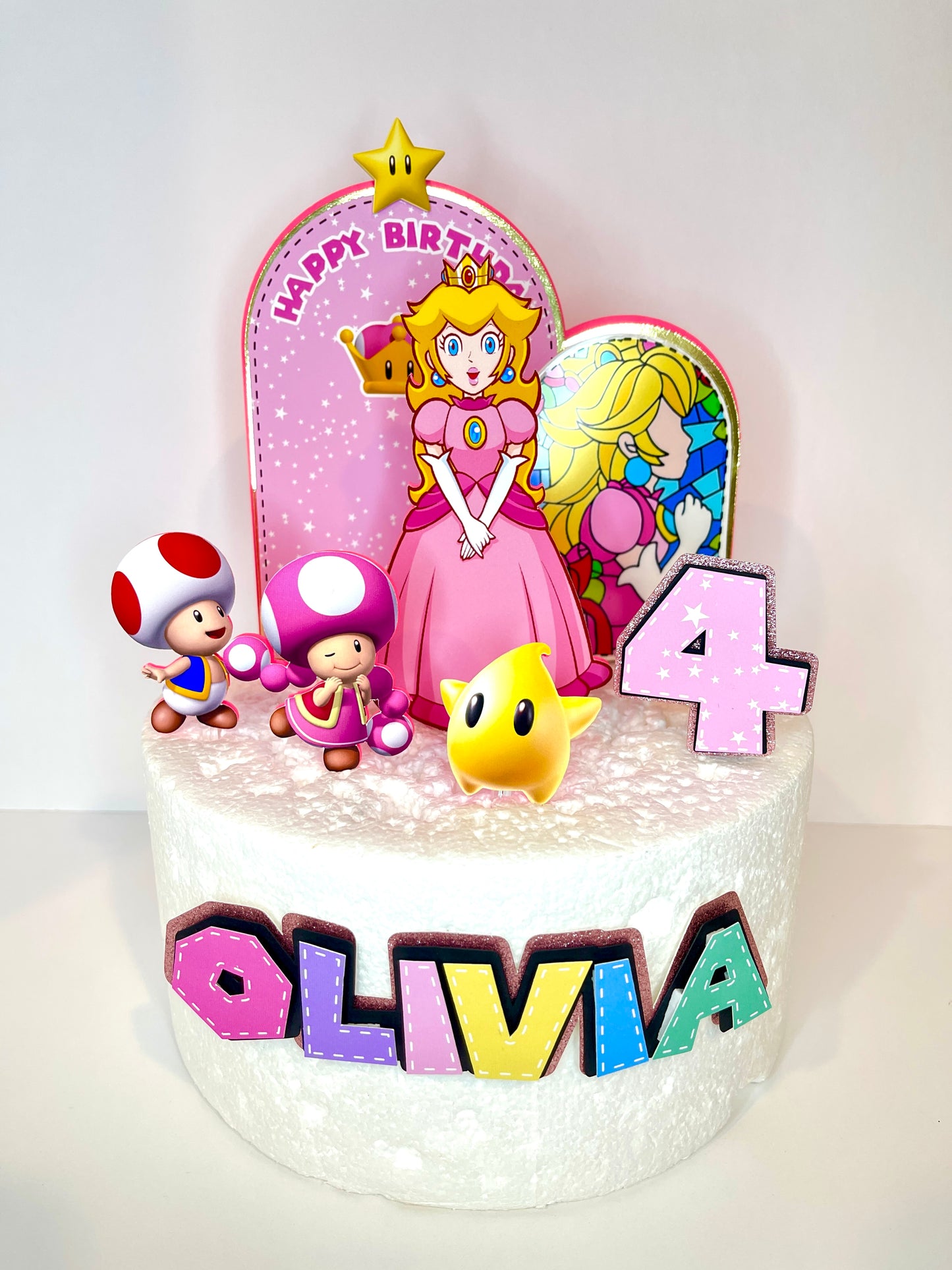 Princess Peach Cake Topper