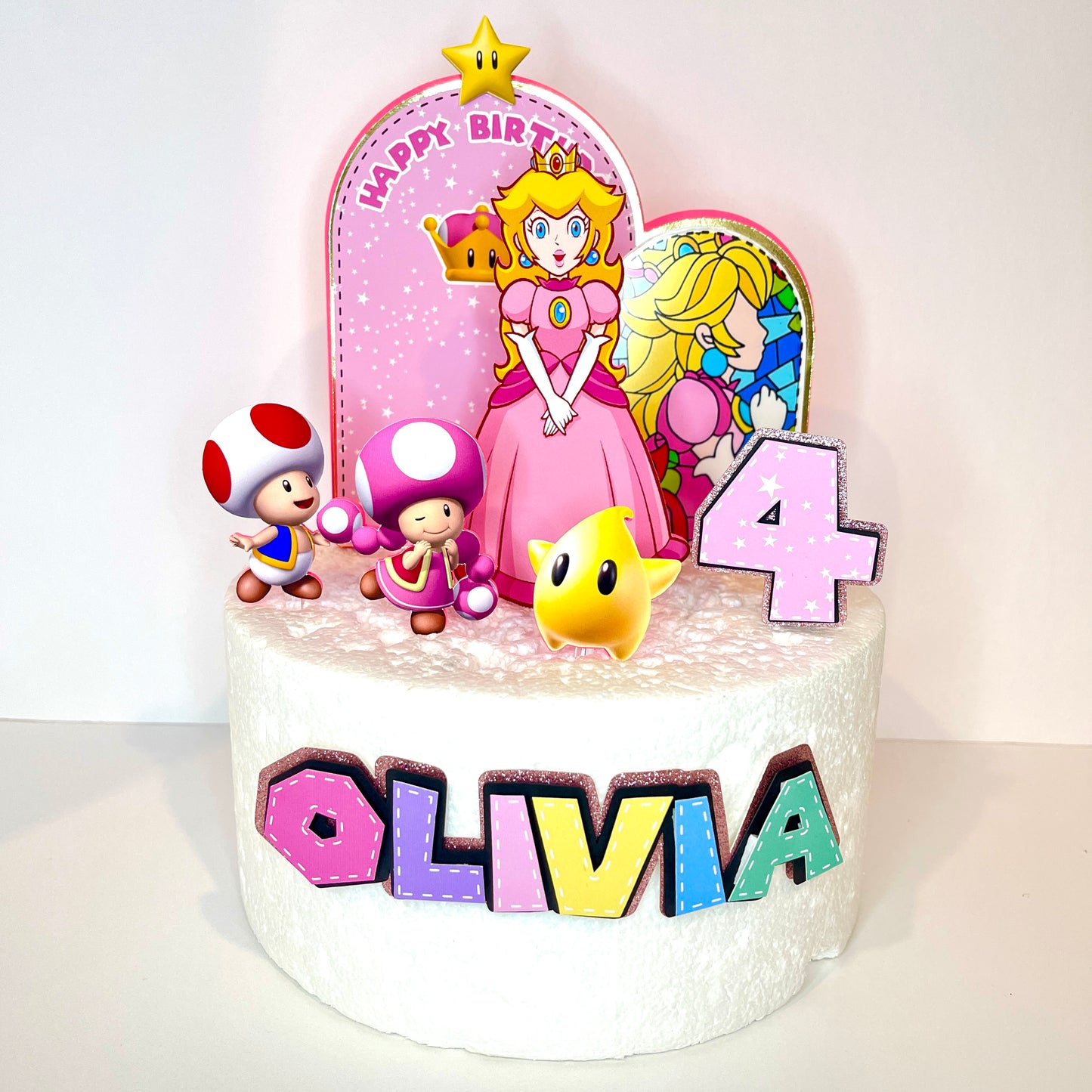 Princess Peach Cake Topper