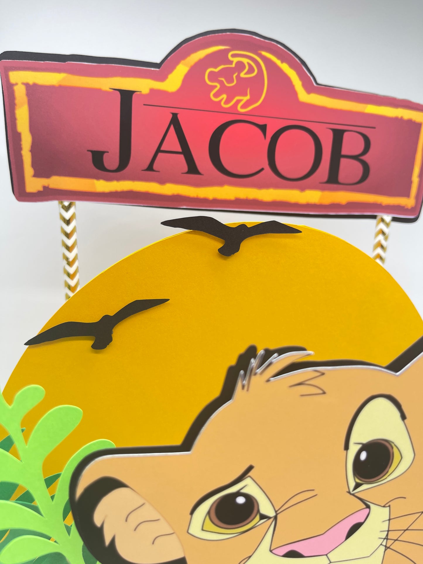 Custom Lion King Cake Topper by BeePaperParty