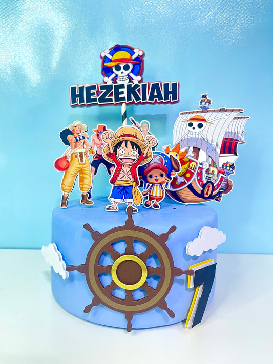 One Piece Cake Topper - One Piece Cake Decorations - One Piece Birthday