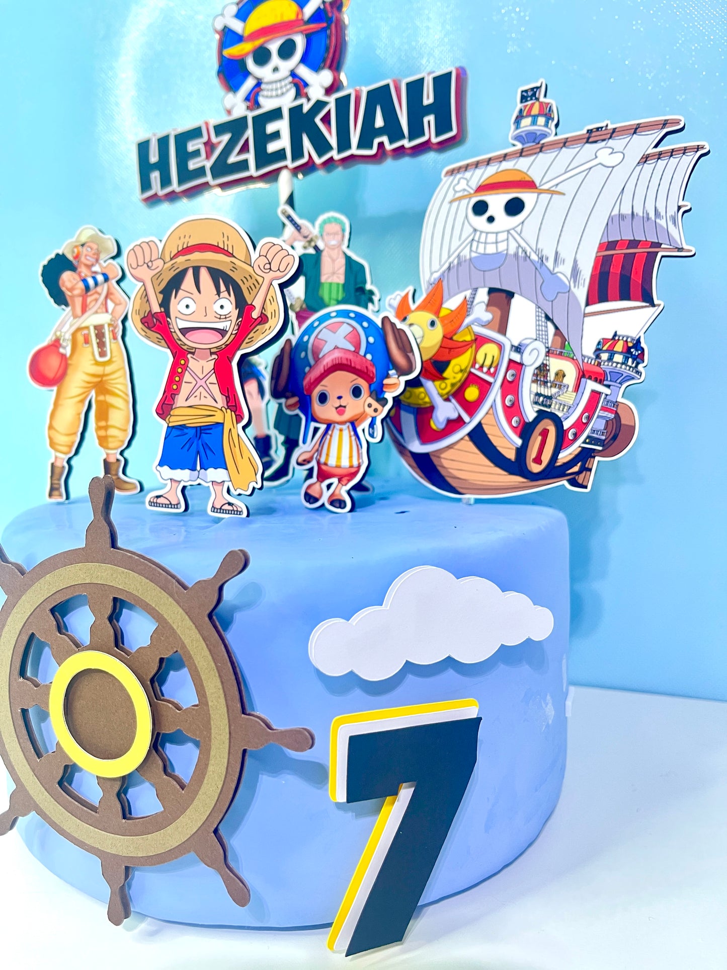 One Piece Cake Topper - One Piece Cake Decorations - One Piece Birthday