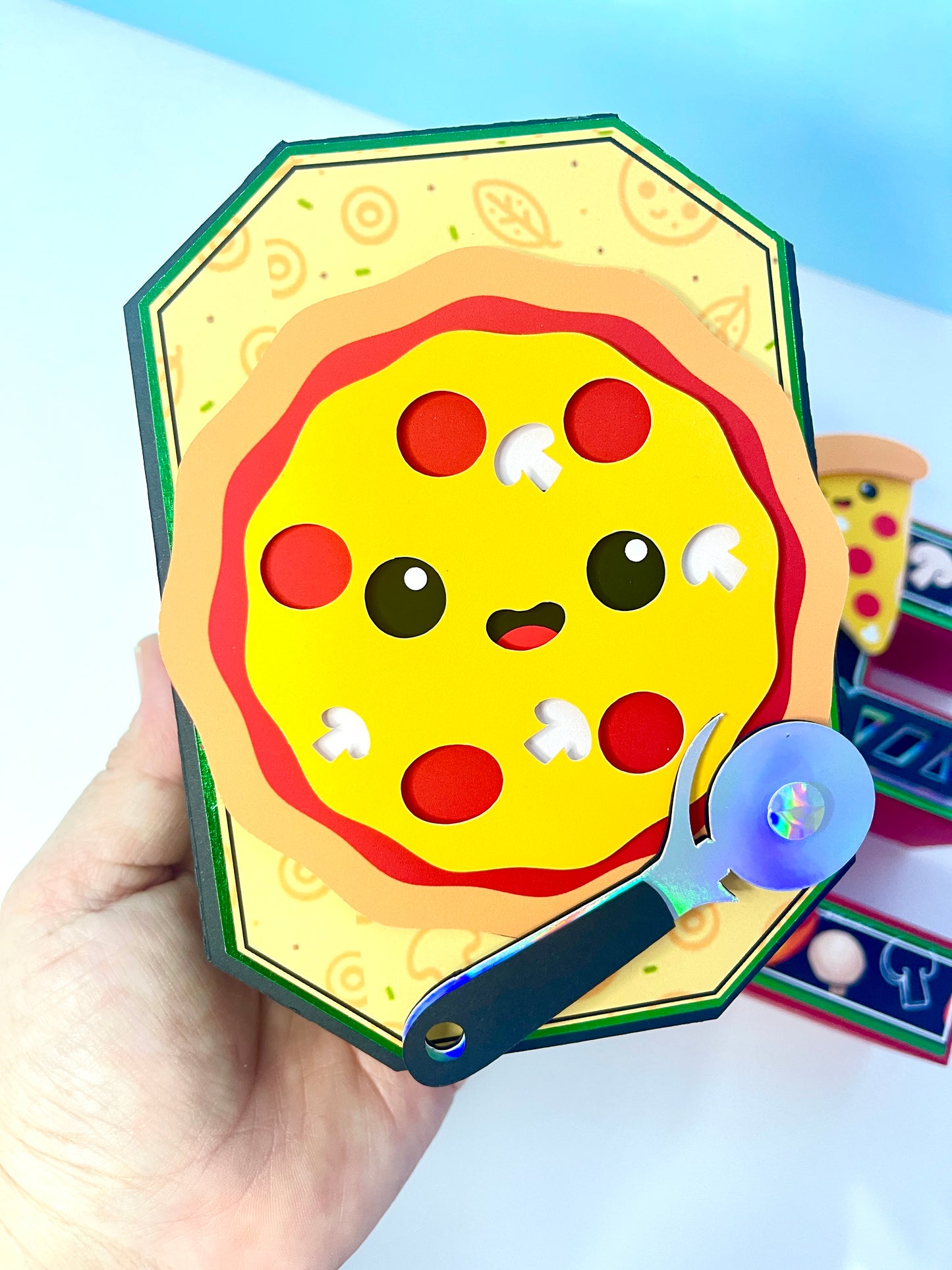 Pizza Party Decoration - Pizza 3D Letters - Pizza Birthday - Pizza Party Birthday Decoration