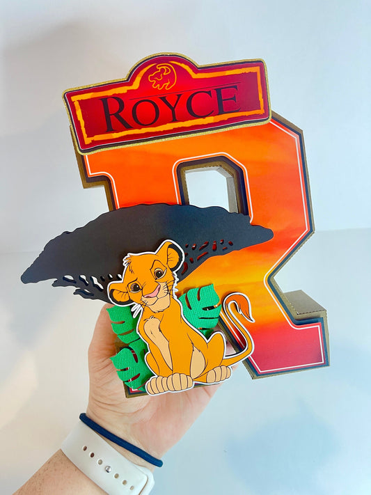 3D Animal Theme Letter Decor for Kids Party